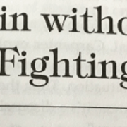 WINNING WITHOUT FIGHTING