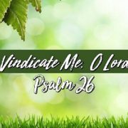 VINDICATE ME LORD