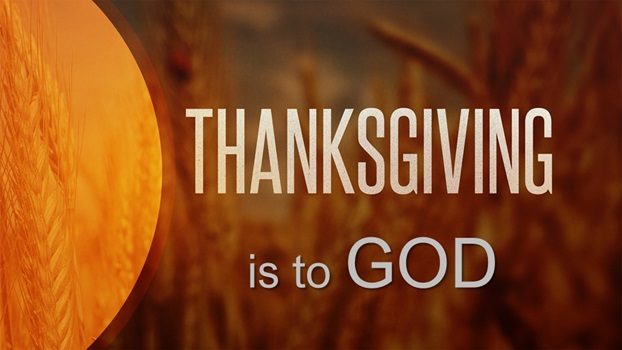 THANKSGIVING TO GOD